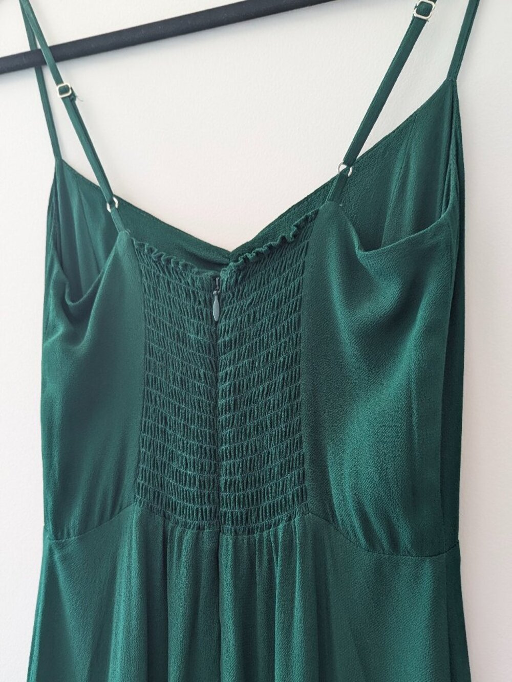 Reformation Emersyn Dress, Emerald, Size 0, NWT - Picture 5 of 8